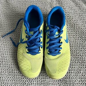 Nike Lime and Blue Women's Sneakers